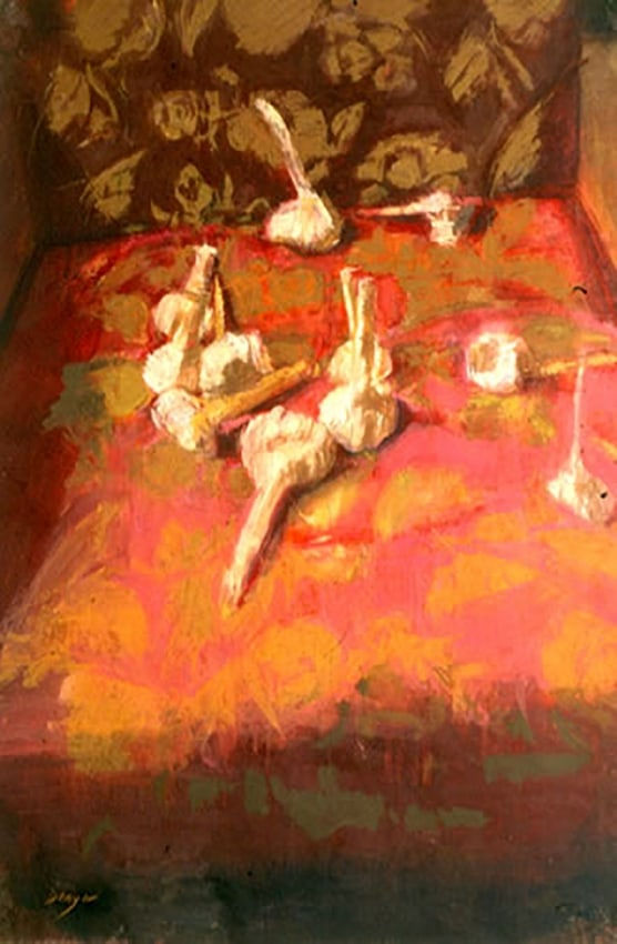 Stuart Denyer, Still Life with Garlic