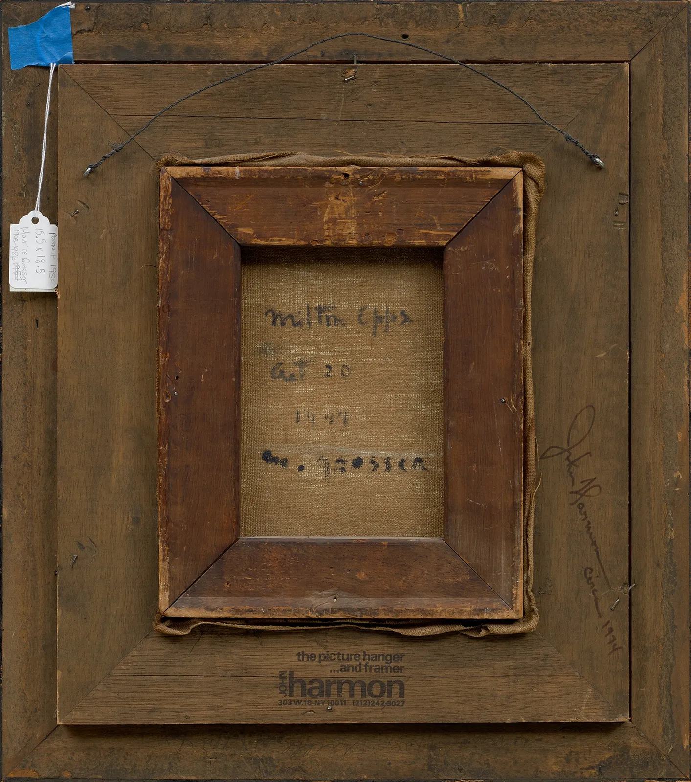 Maurice Grosser, Portrait of Milton Epps, 1947