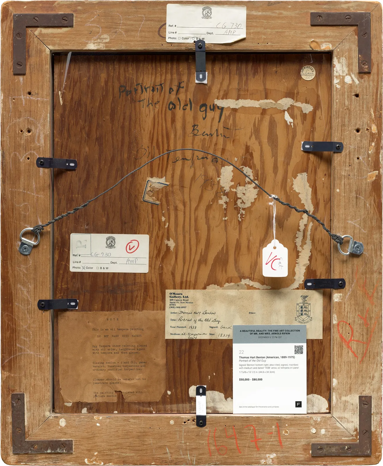 Thomas Hart Benton, Portrait of the Old Guy, 1938