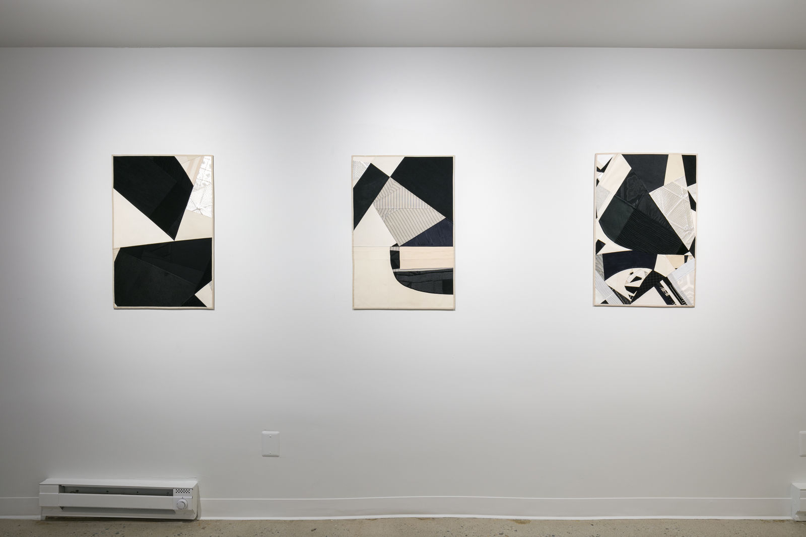 Debra Smith, Medium Black, Cream & Silver Study #3, 2024