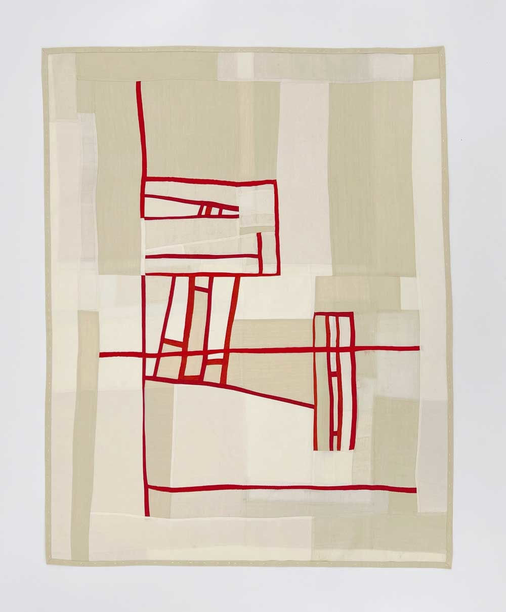 Debra Smith, Large Red & White Study, # 1, 2014