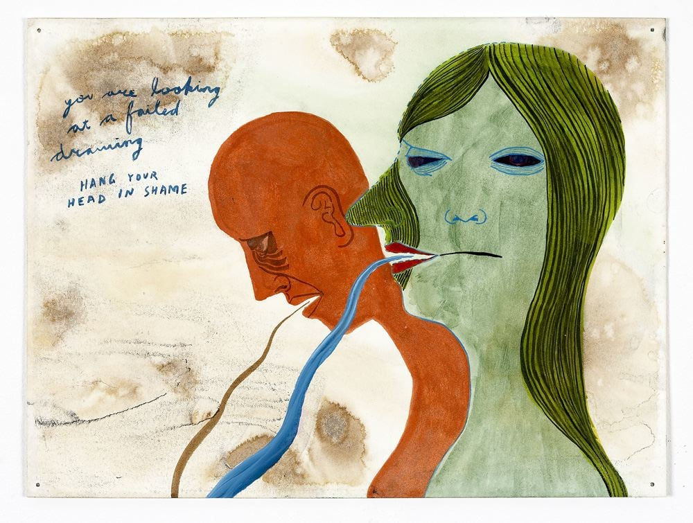 Ed Templeton, Hang your head in Shame, you are looking at a failed drawing, 2004