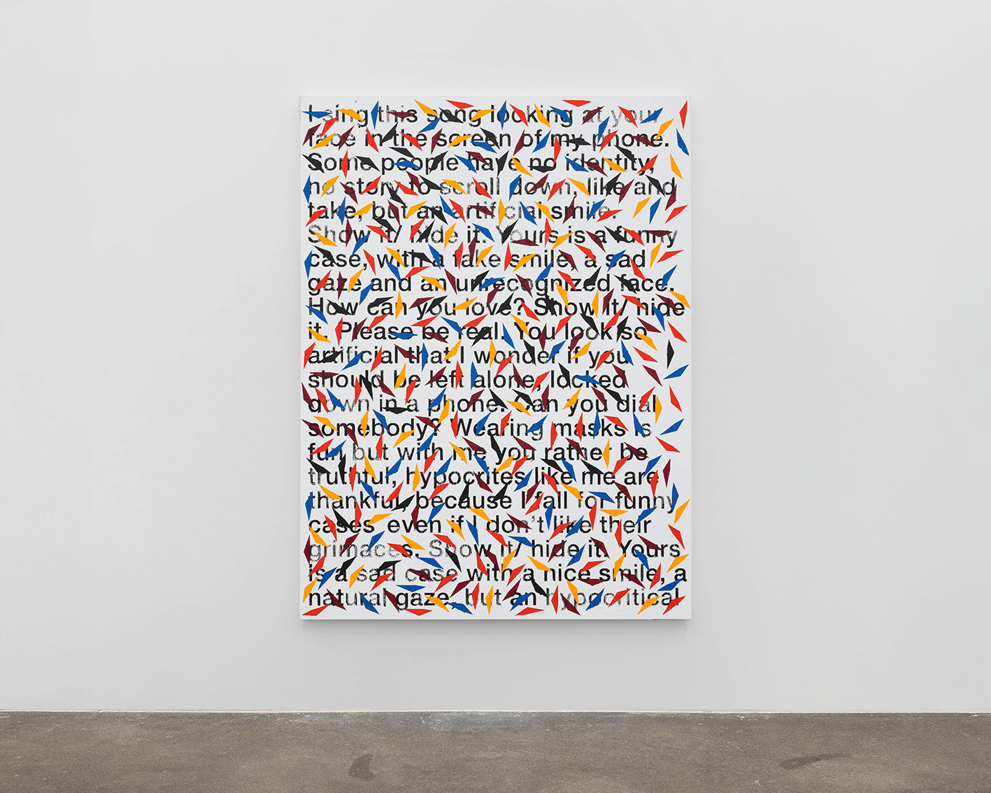 Carlos Amorales, Fragmented Typefaces 08, 2022