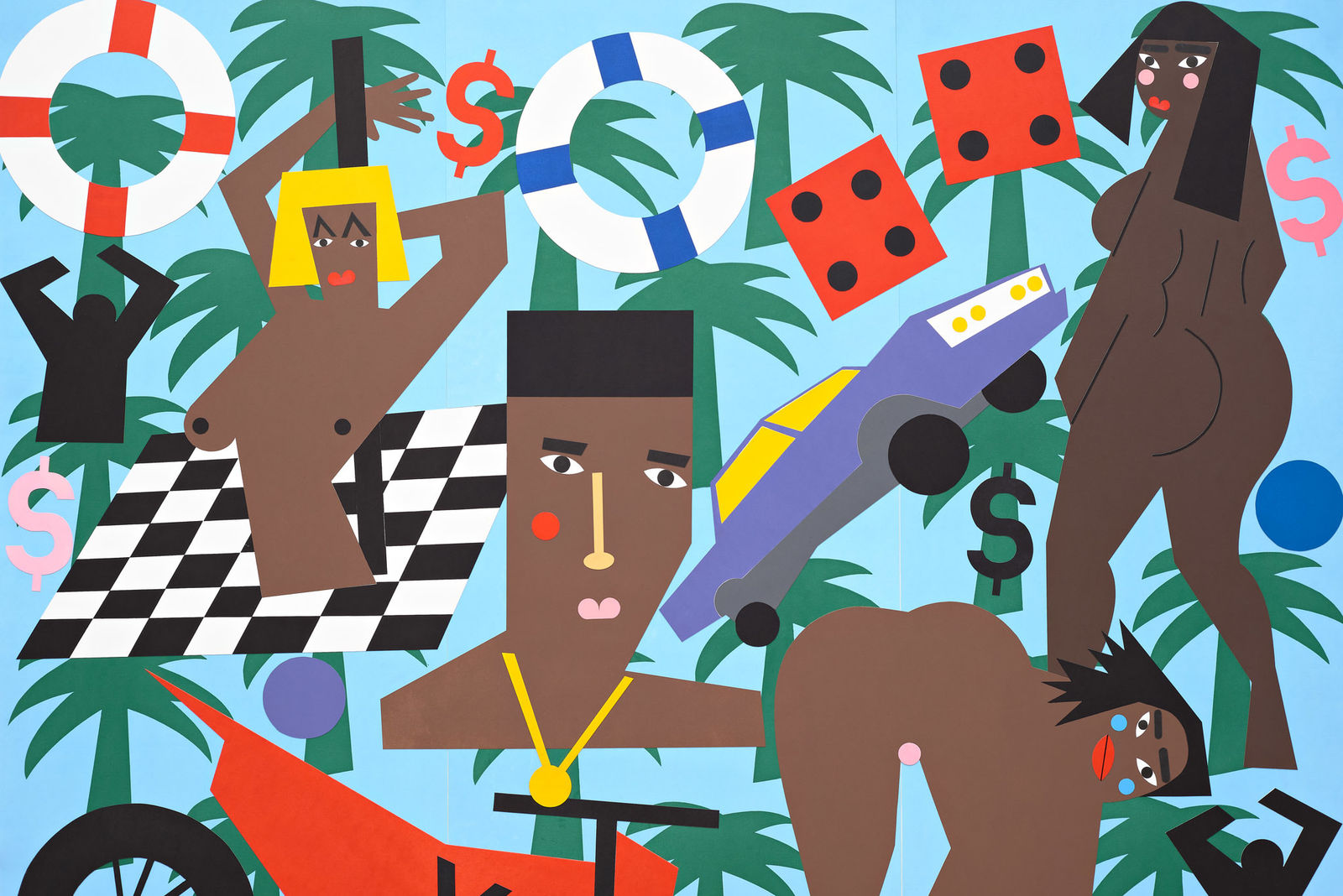 Nina Chanel Abney, Expensive Pain, 2021