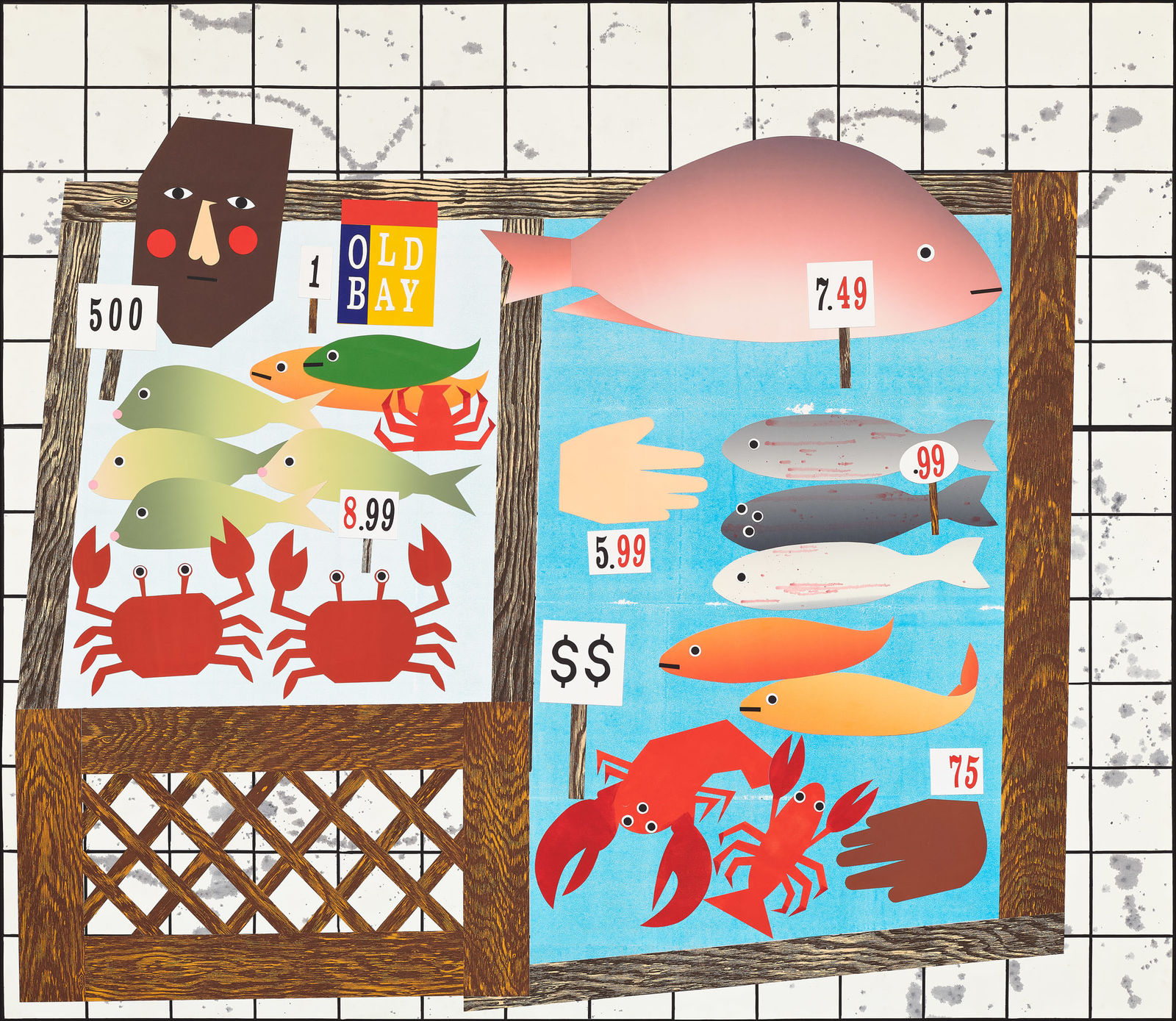 Nina Chanel Abney, Sea & Seize, 2022