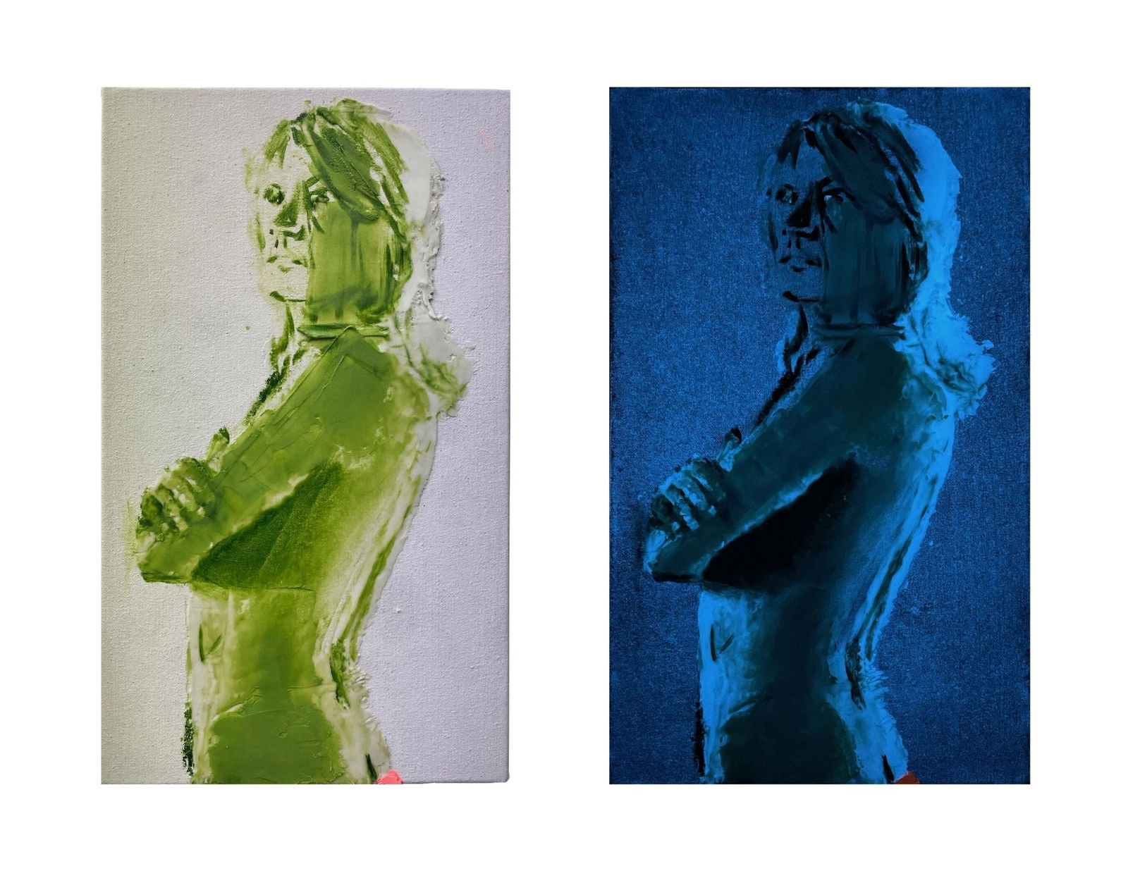 Nina Childress, Petit Patrick phospho bleu, 2021