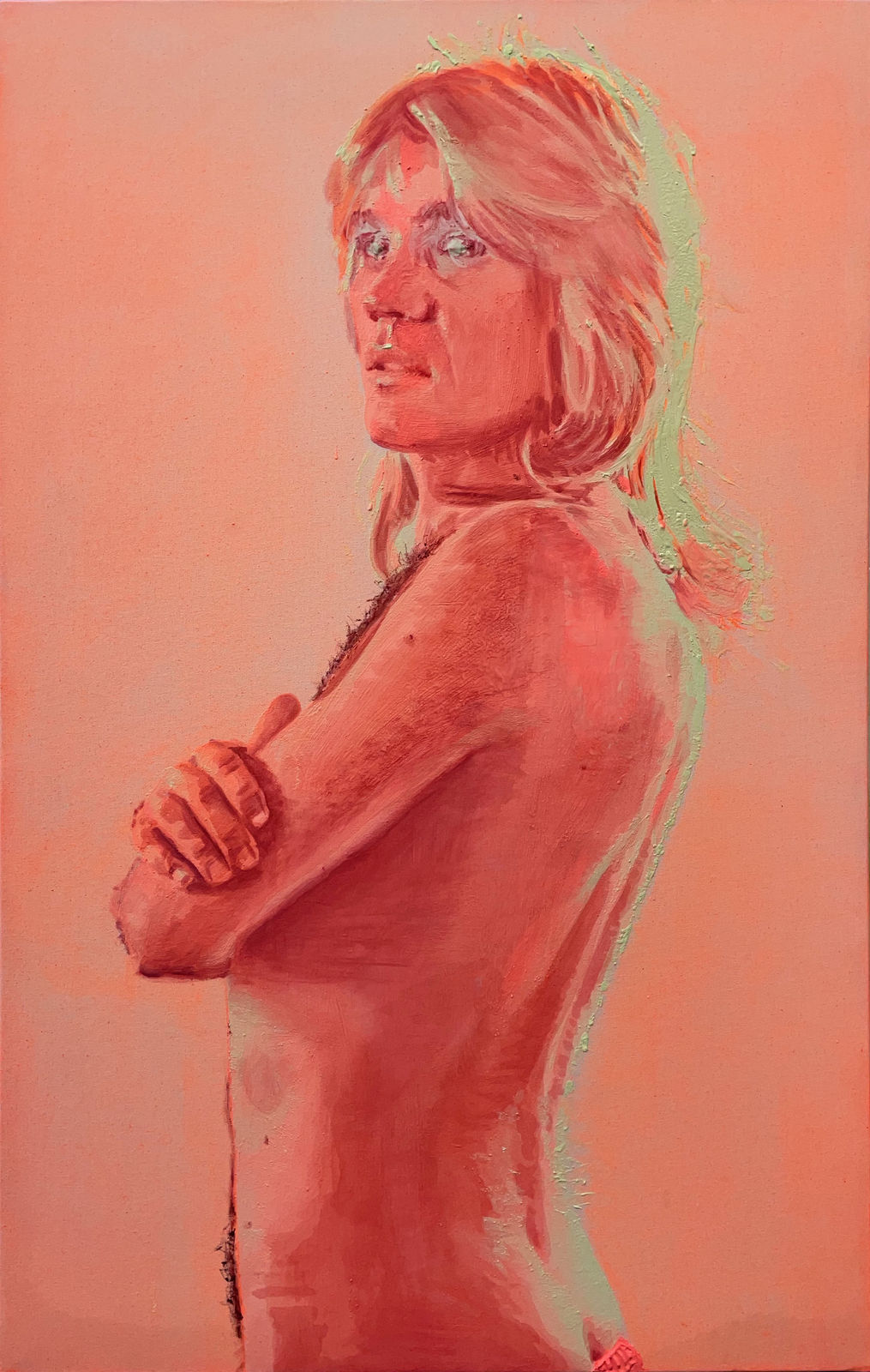 Nina Childress, Patrick à poil, 2021