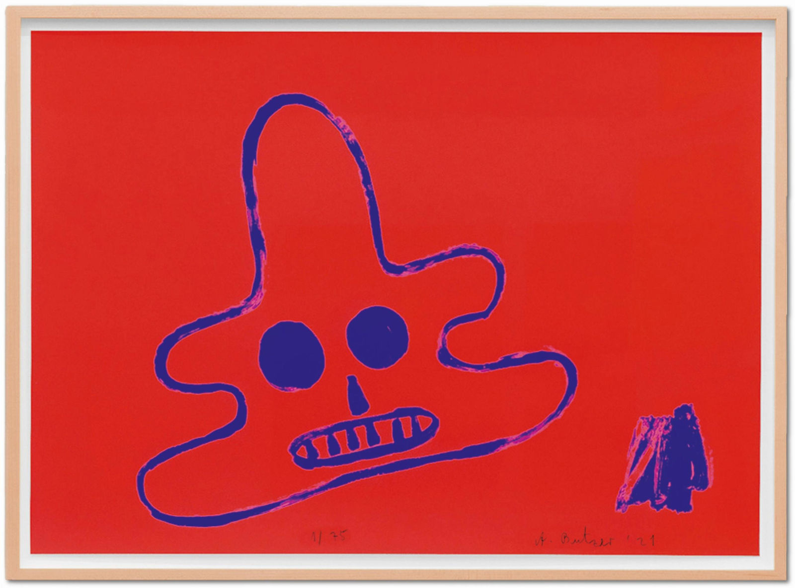 André Butzer, André Butzer. Set of 9 Screenprints ‘Untitled 1–9’', 2021