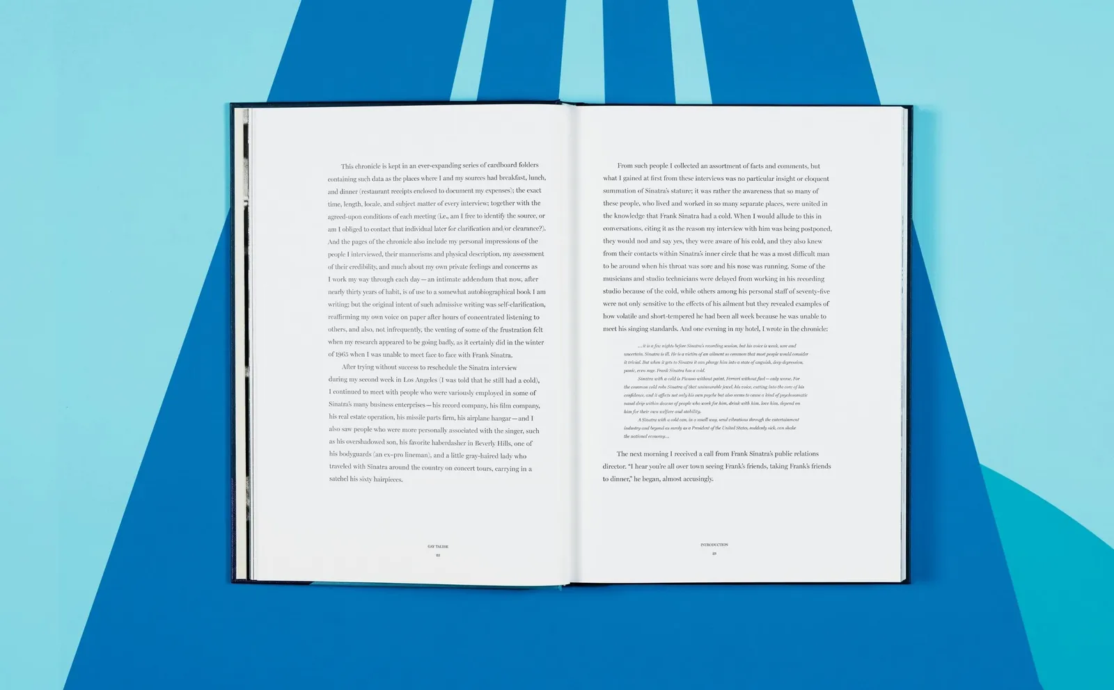 Gay Talese, Gay Talese. Frank Sinatra Has a Cold. Photographs by Phil Stern