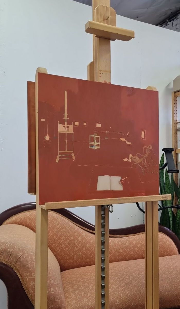 Natasha Walsh, Our Red Studio, 2024