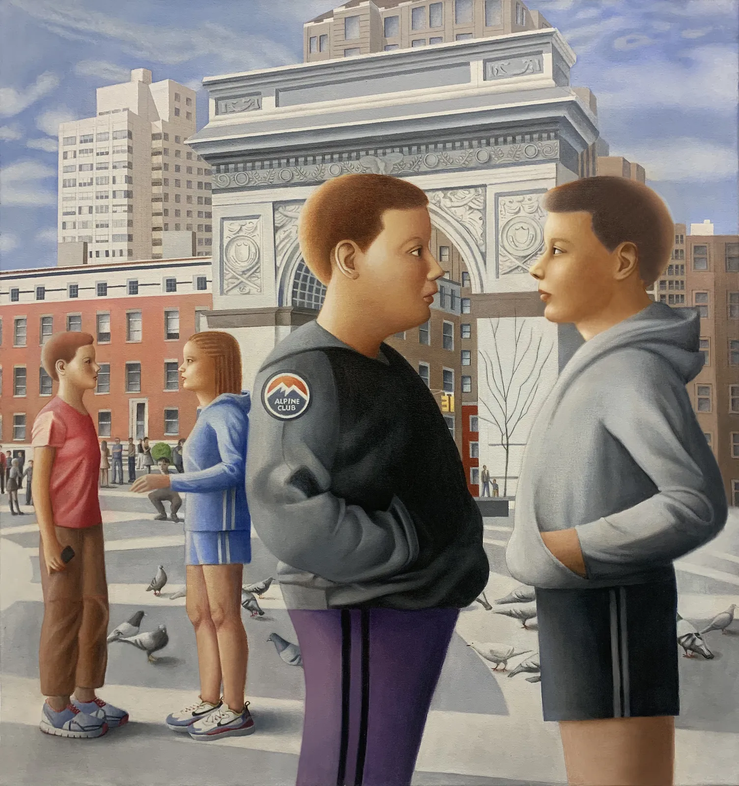 Amy Hill, Two Couples, 2025
