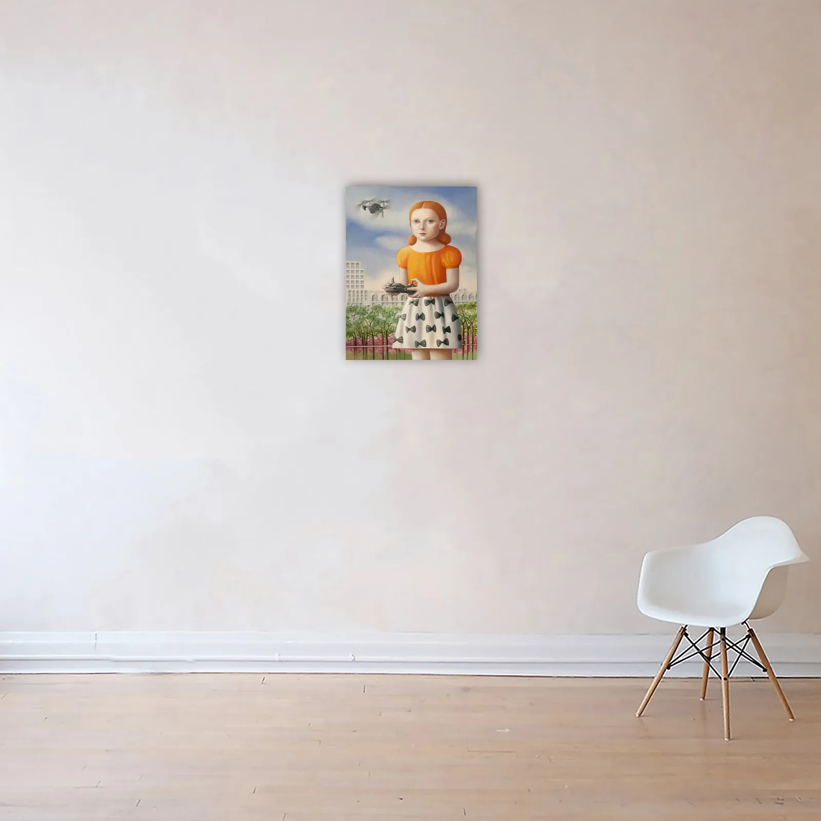 Amy Hill, Girl with Flying Toy, 2025