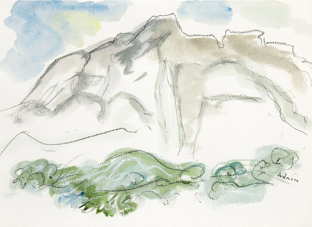 Etel Adnan, Montagne Sainte Victoire 6, 1990