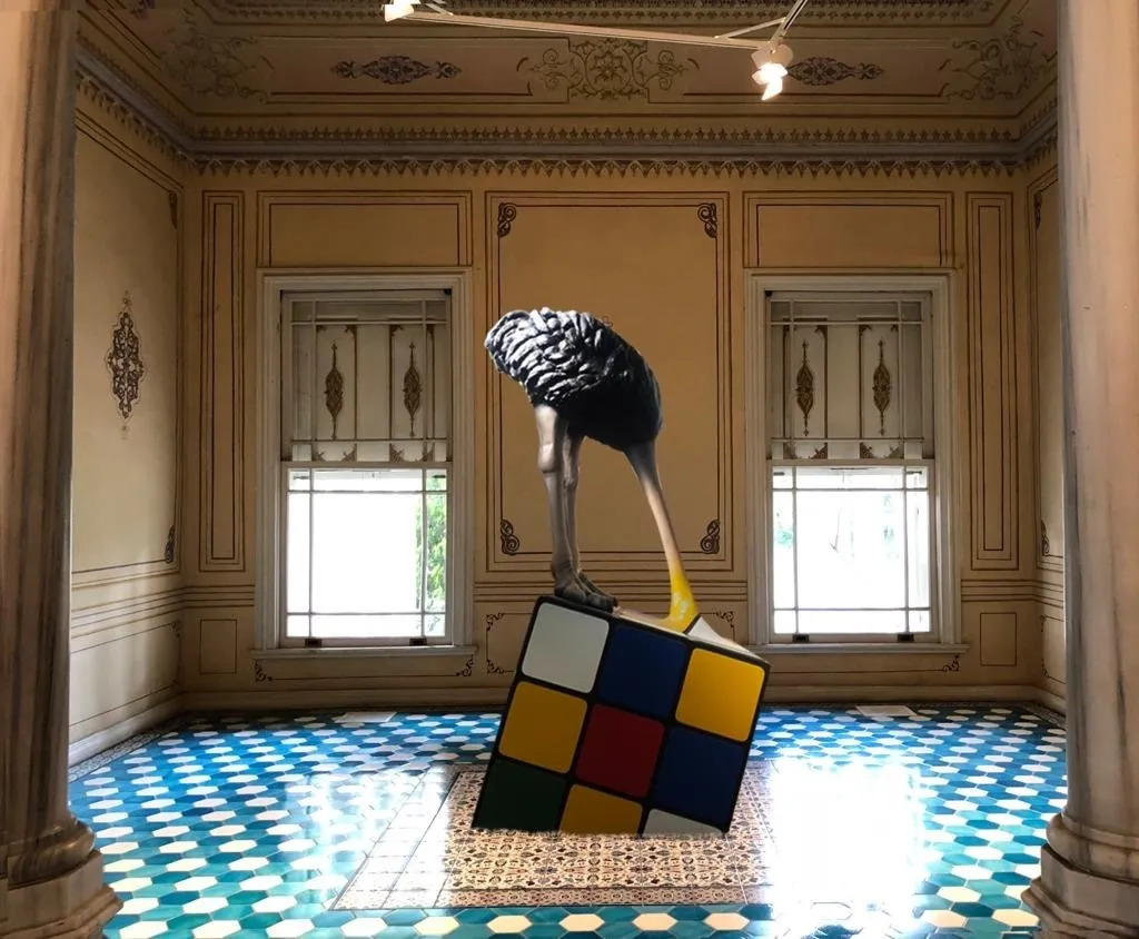 Stefano Bombardieri, Struzzo Rubik Monument, 2020