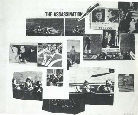 Mimmo Rotella, The Assassination of Kennedy, 1963