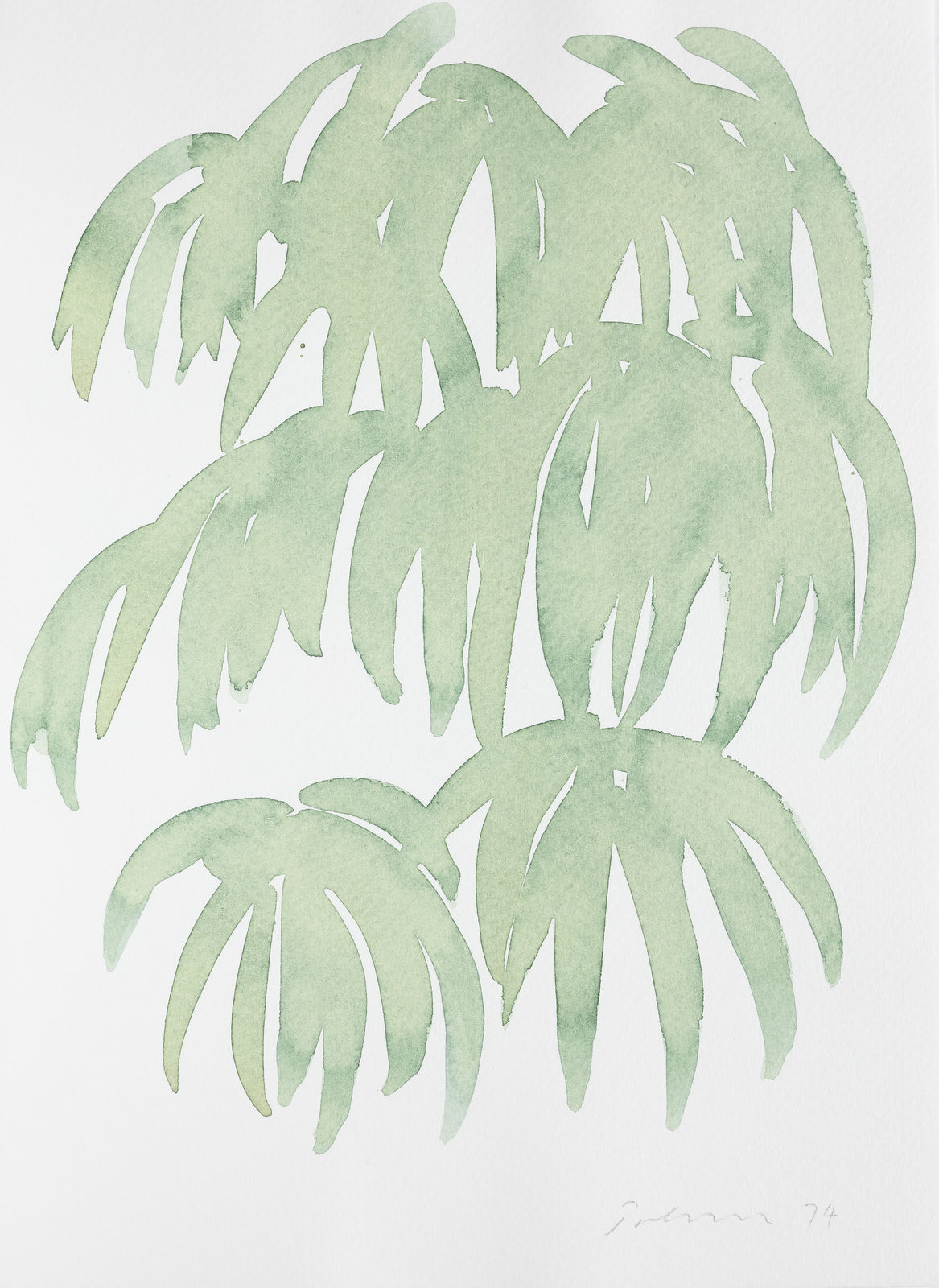 William Turnbull, Untitled (Leaf Study 5), 1974