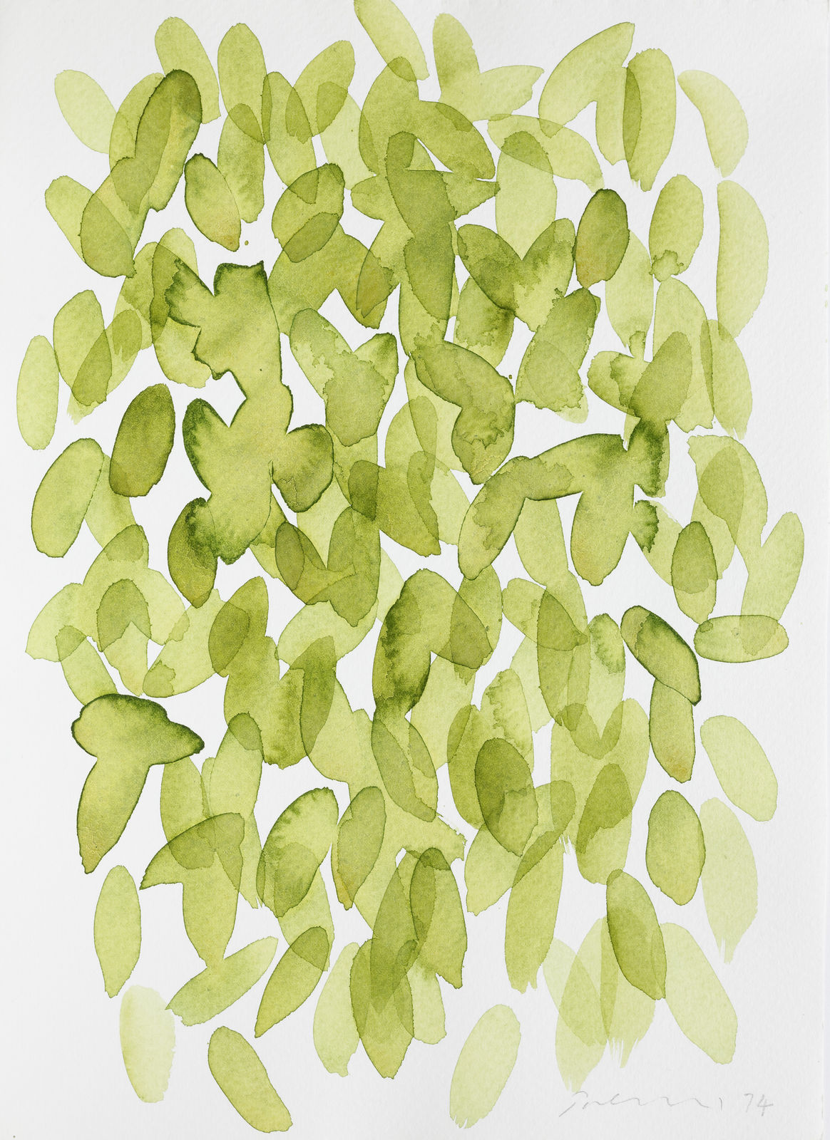 William Turnbull, Untitled (Leaf Study 1), 1974