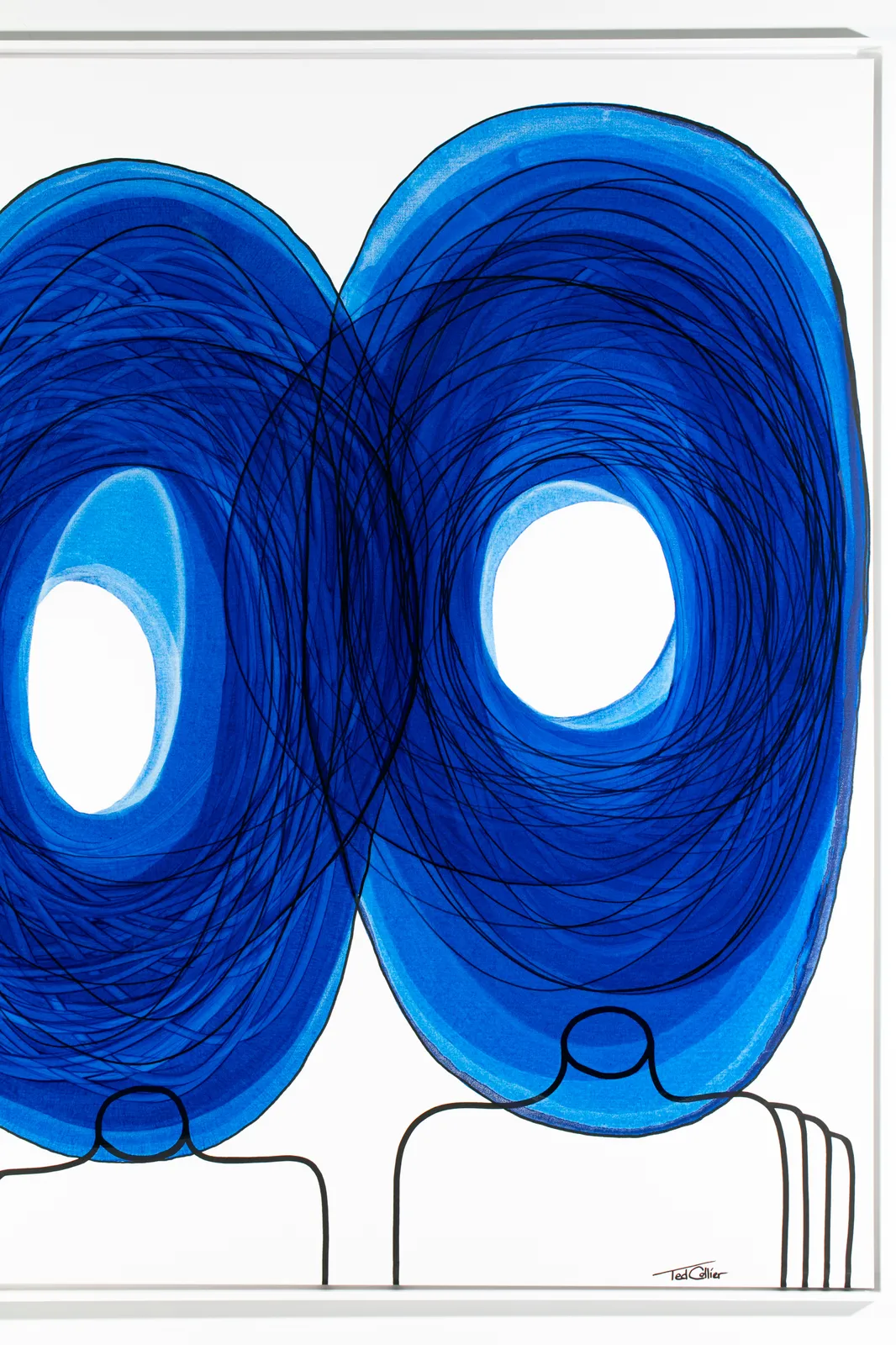 Ted Collier, Double Figurative Circle Series 6, Blue | "Juxtaposed", 2026