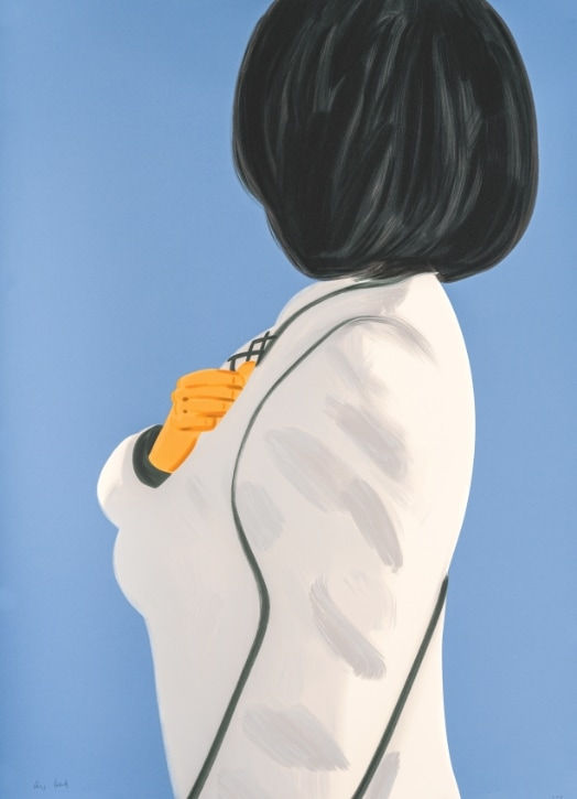 Alex Katz, Vivien in White Coat, 2021