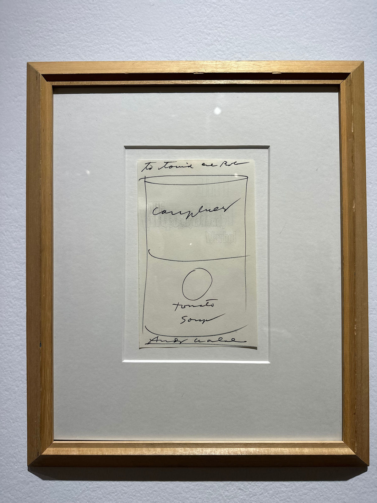 Andy Warhol, Campbell's Tomato Soup - to Tonia and Rob, 1975