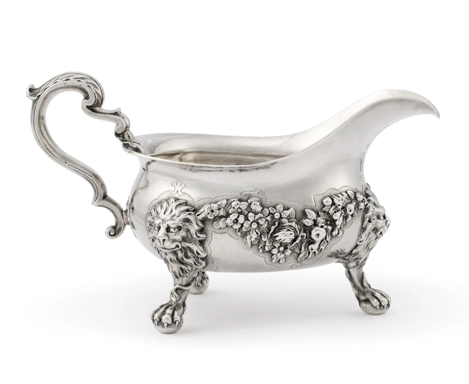 George Wickes, An Important Pair of George II Sauceboats, 1742