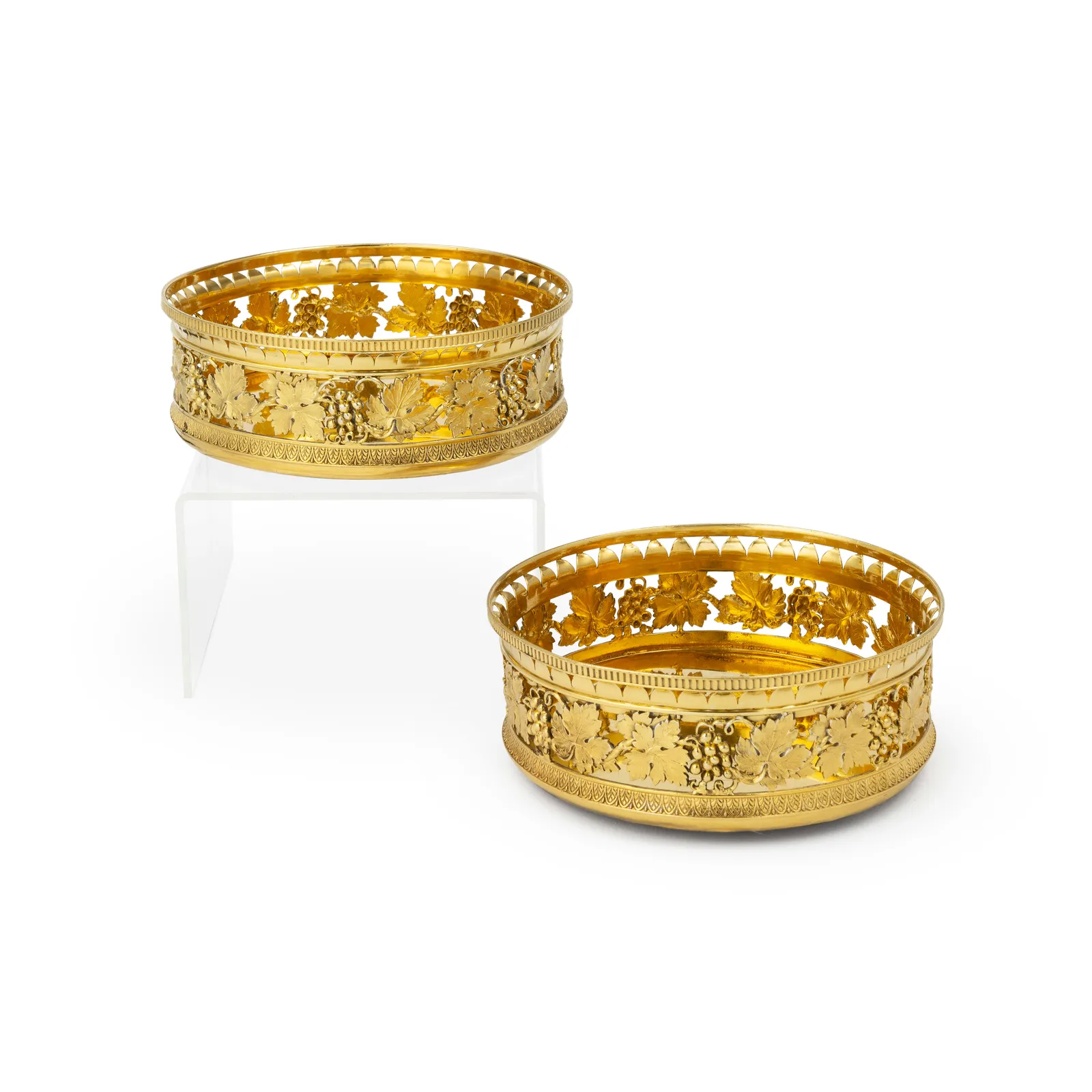 BENJAMIN & JAMES SMITH, A Pair of George III Wine Coasters, 1809