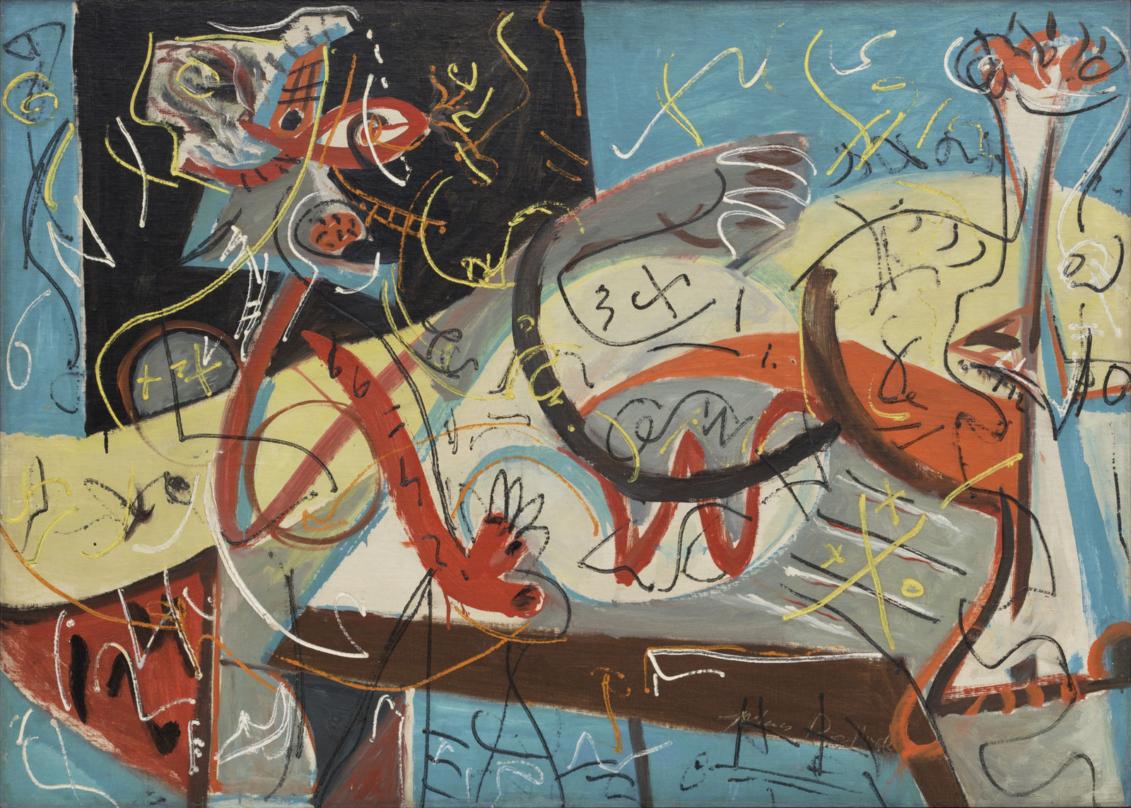 Jackson Pollock, Stenographic Figure, c. 1942