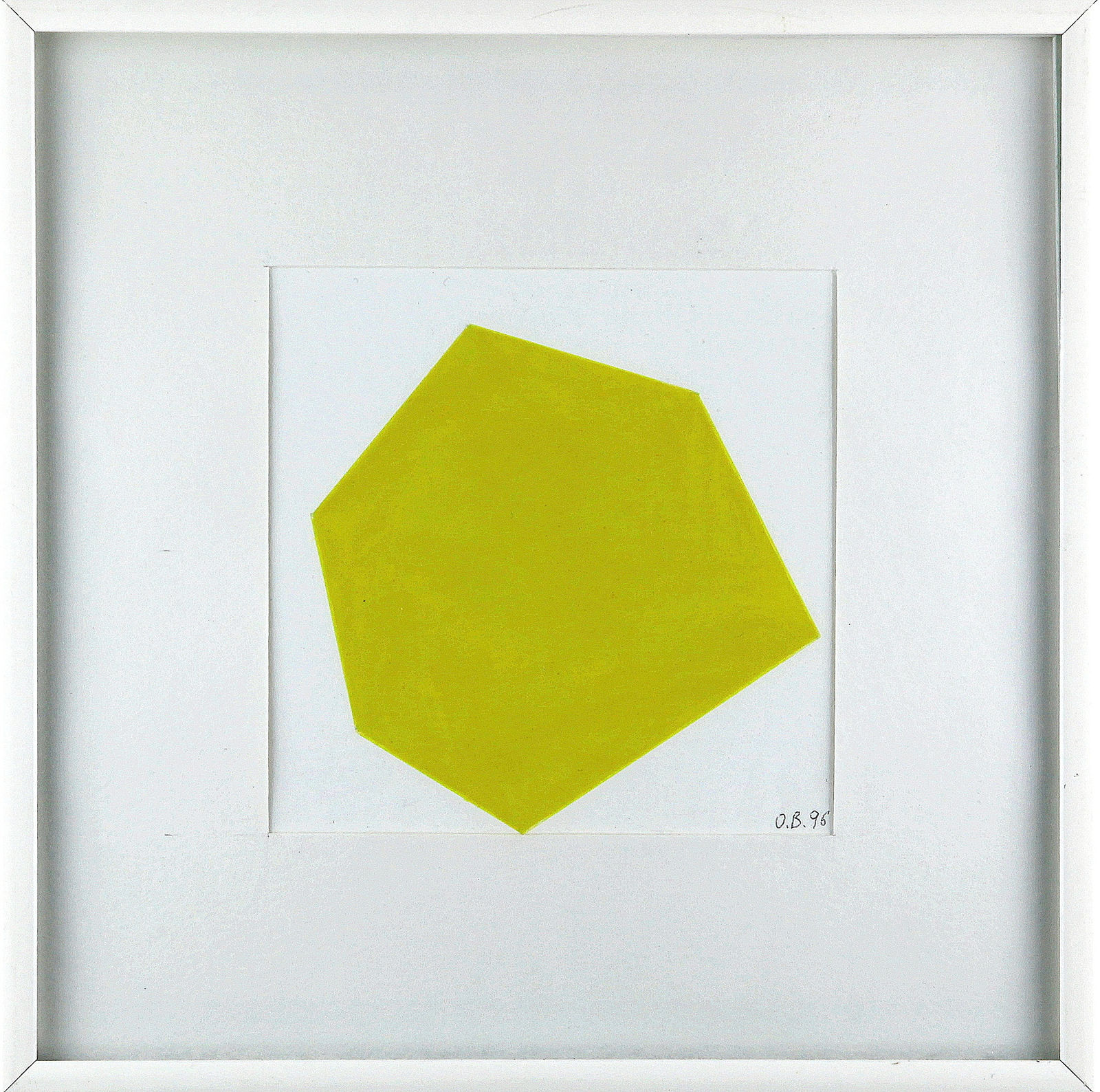 Ode BERTRAND, Série volume virtuel (jaune), 1996