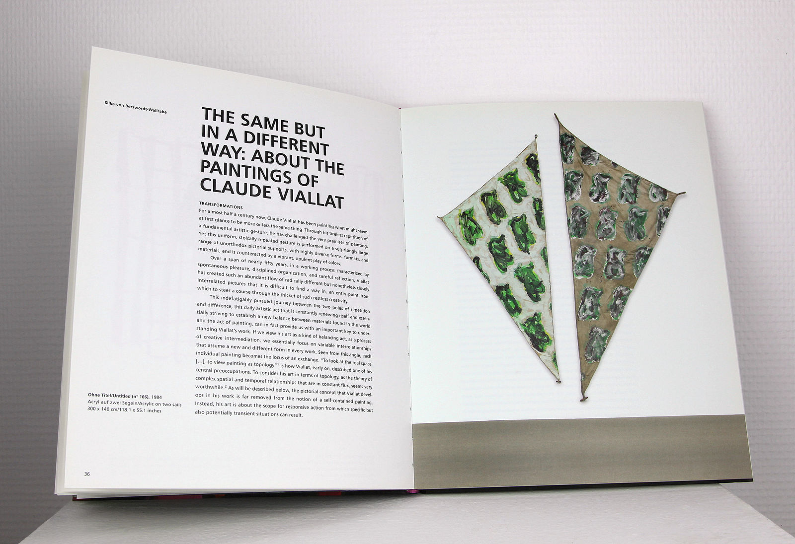 Claude VIALLAT, Der stoff der malerei. Grounds for paintings , 2019