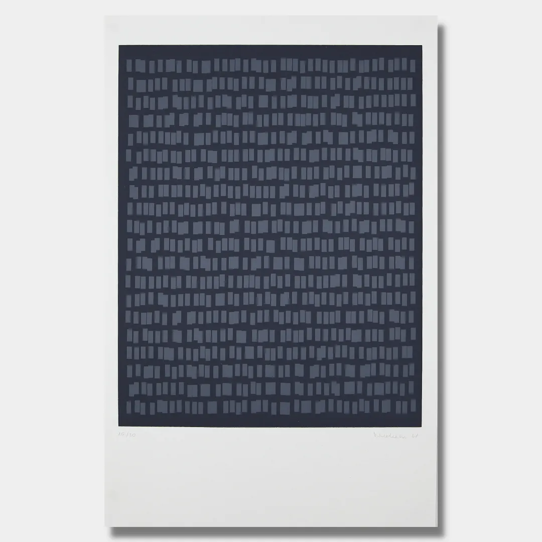 Vera MOLNAR, 800 rectangles à valeur variable, 1981