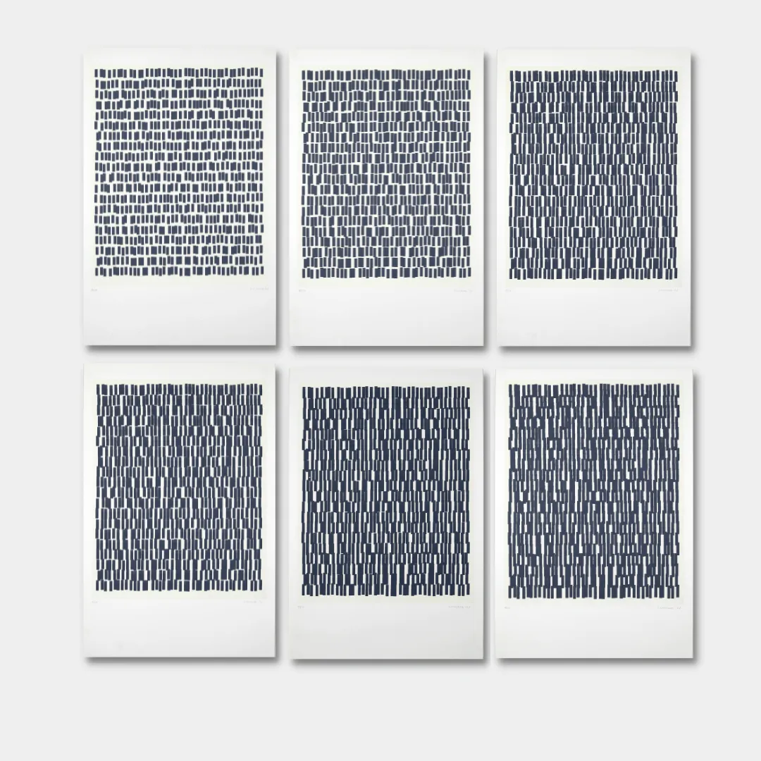 Vera MOLNAR, 800 rectangles à géométrie variable , 1981