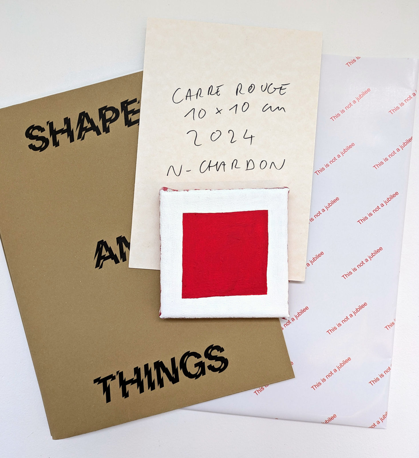 Nicolas CHARDON, Red square + This is not a jubilee, 2024