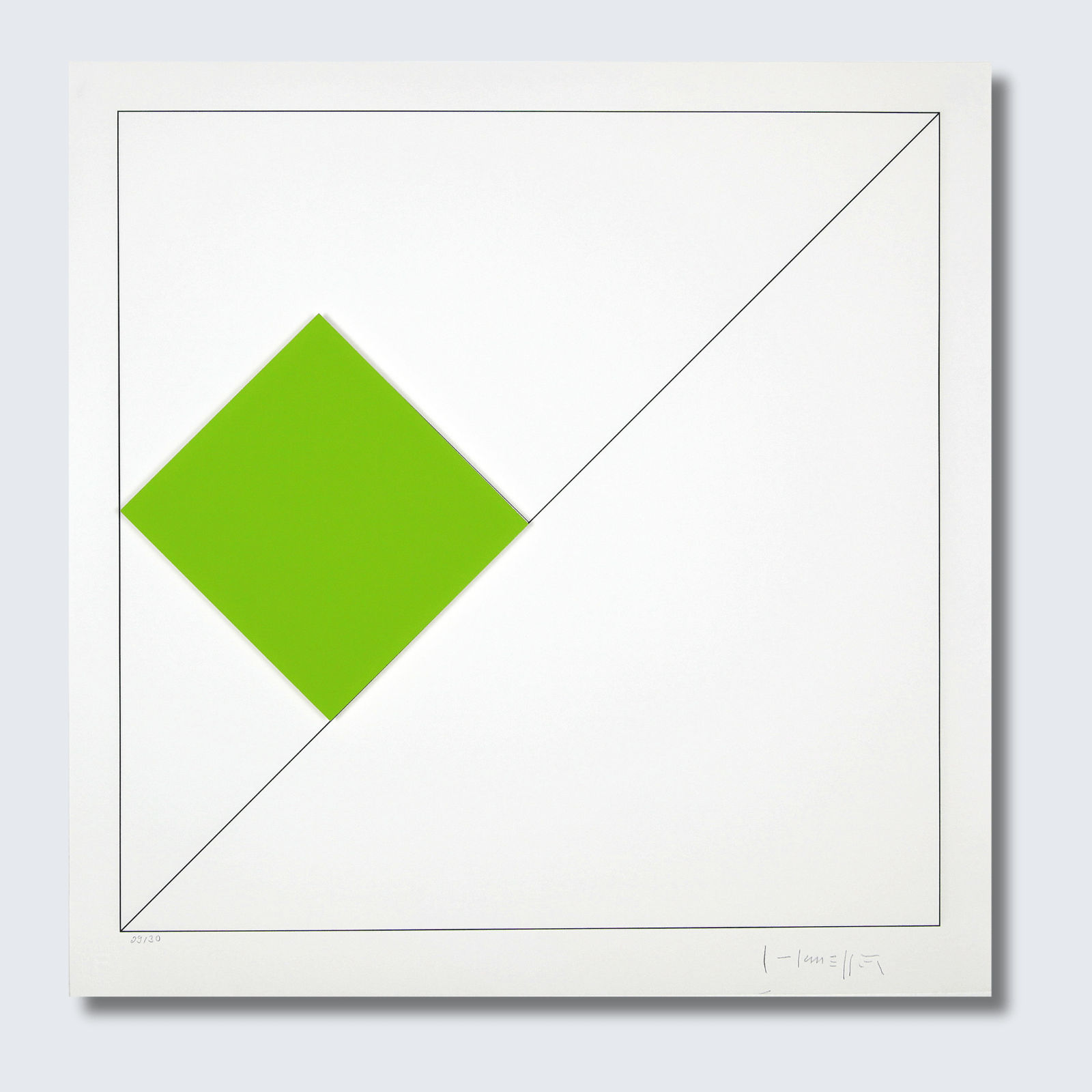 Gottfried HONEGGER, Carré vert, 2015