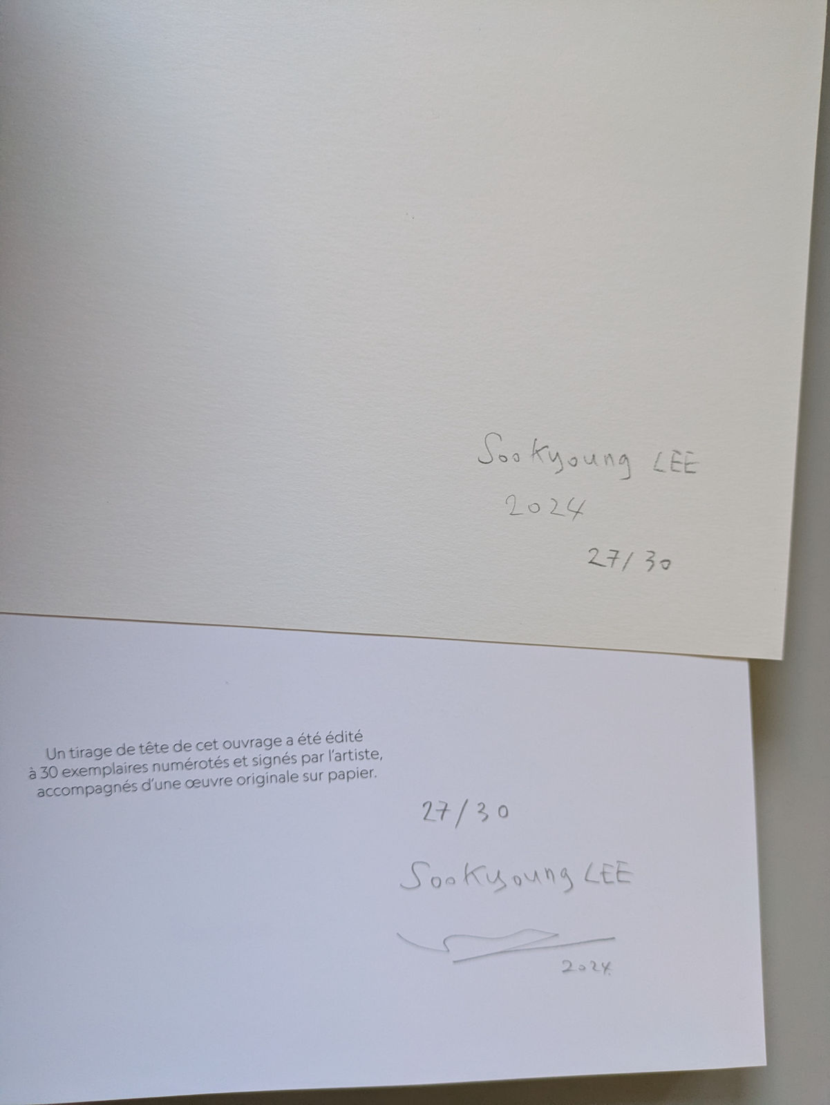 Soo Kyoung LEE, Tirage de tête n°27/30, 2024
