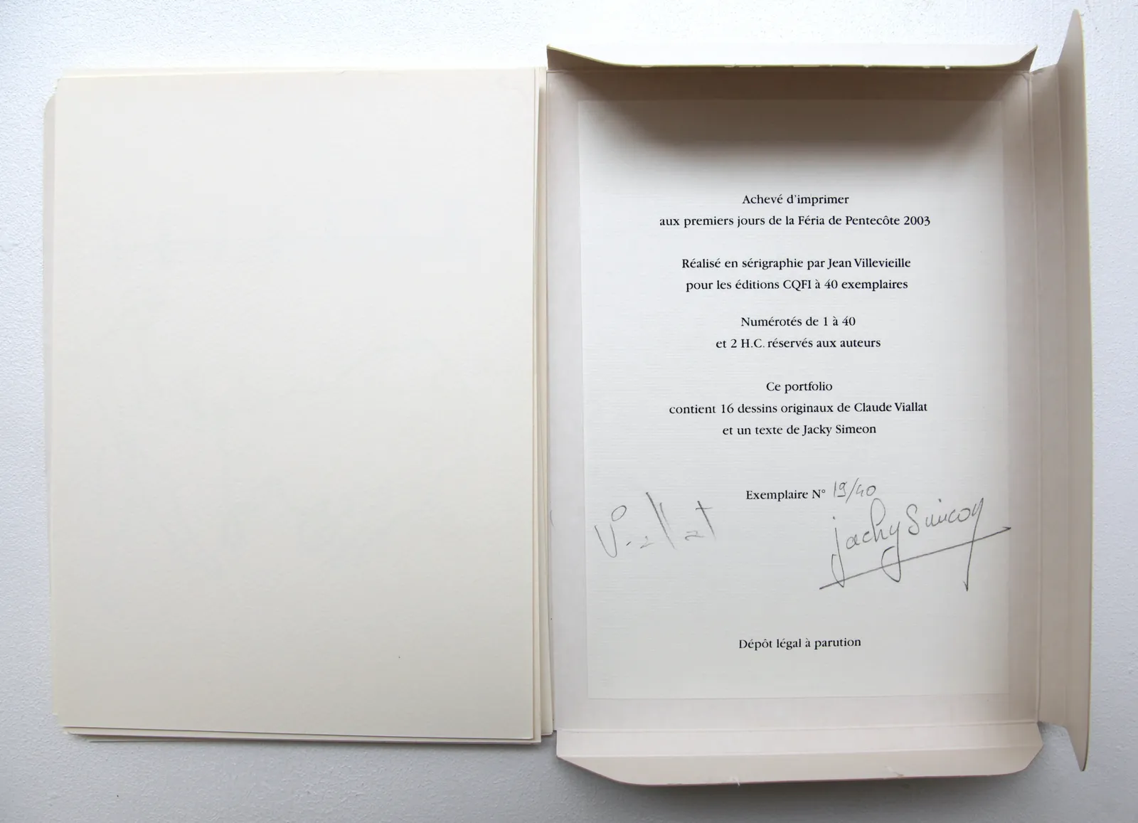 Claude VIALLAT, Lundi Noir de Juillet, 2003