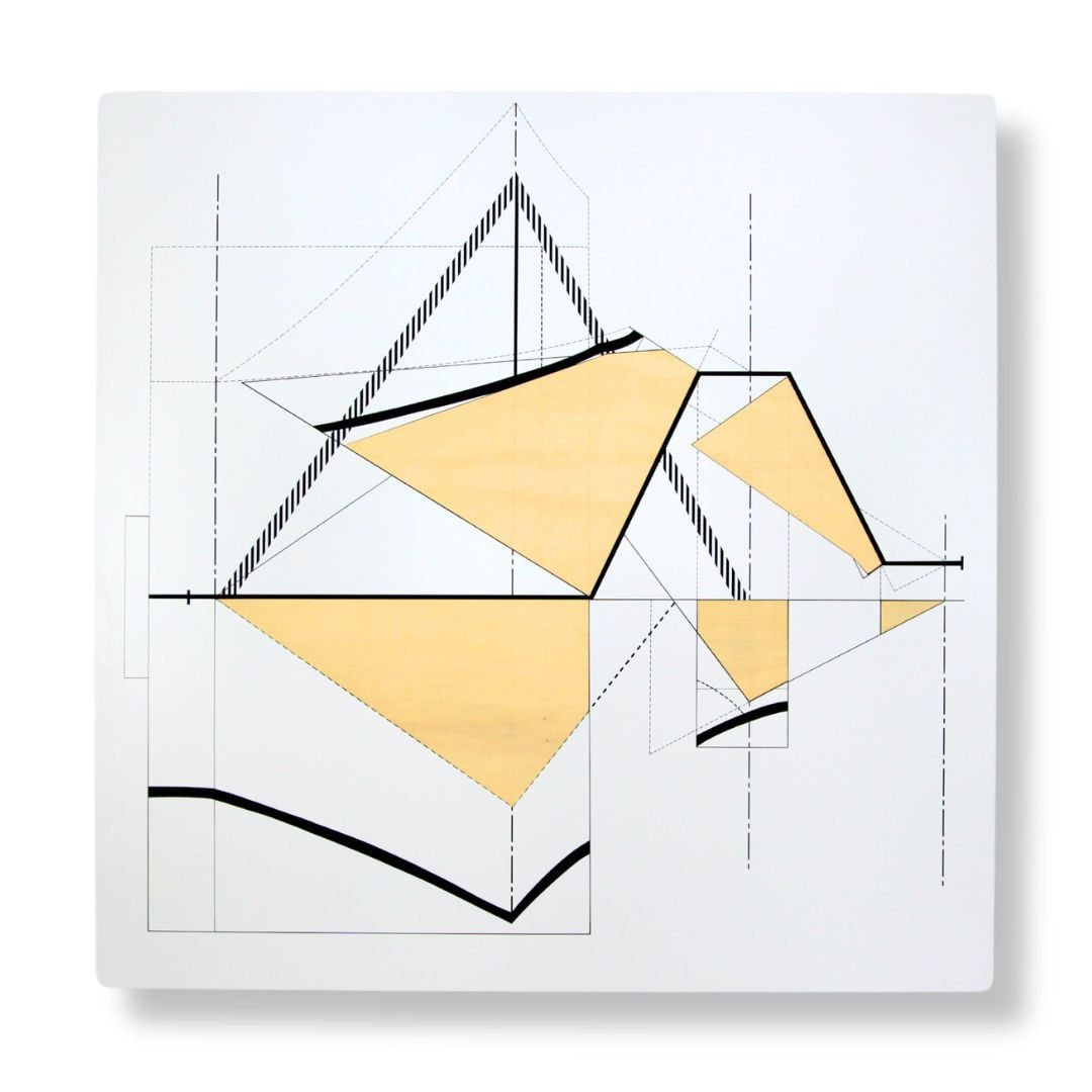 Olivier PETITEAU, Calcul graphostatique de la contre-manivelle, 2021