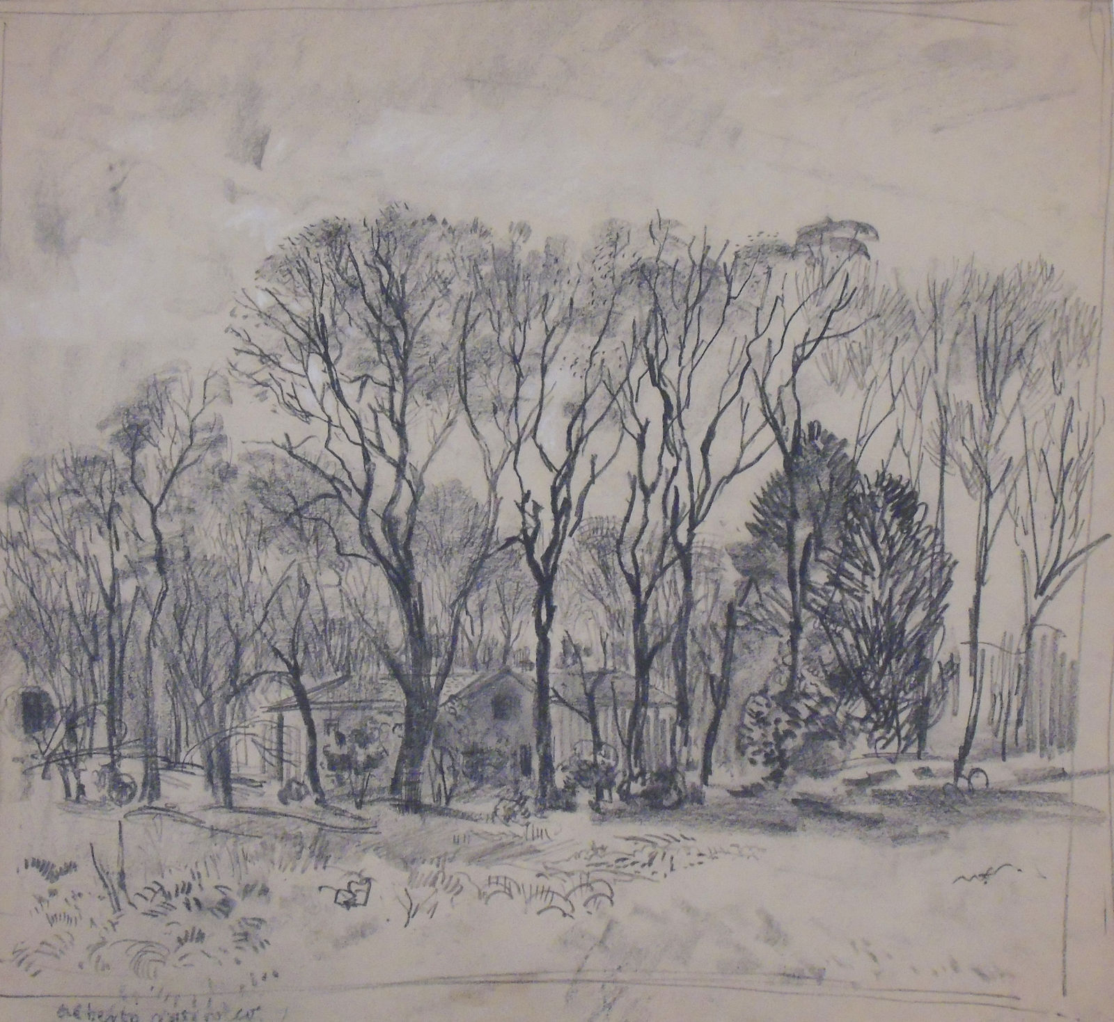 Alberto Morrocco OBE (1917-1998), Through the Trees, c.1948