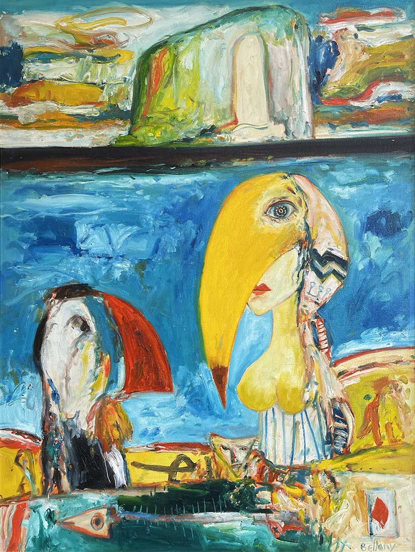 John Bellany (1942-2013) , Bass Rock Fable , 1996