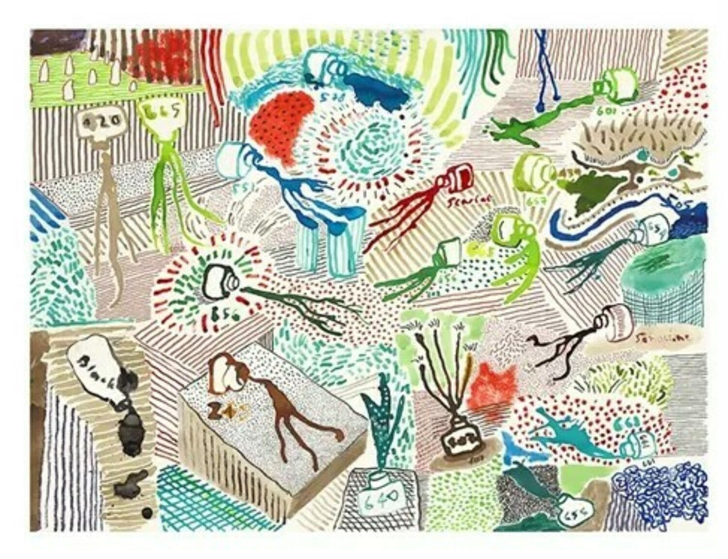 David Hockney, Spilt Ink, 2019