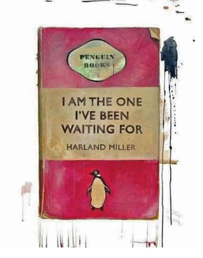 Harland Miller, I Am The One I've Been Waiting For (red), 2011