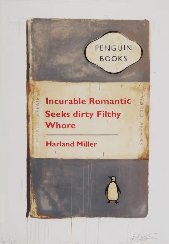 Harland Miller, Incurable Romantic Seeks Dirty Filthy Whore, 2010