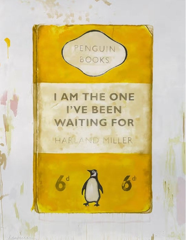Harland Miller, I Am The One I’ve Been Waiting For (yellow), 2012