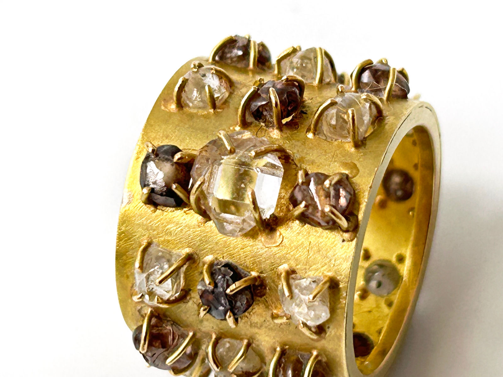 Philip Sajet, Diamond Encrusted Ring, 2017