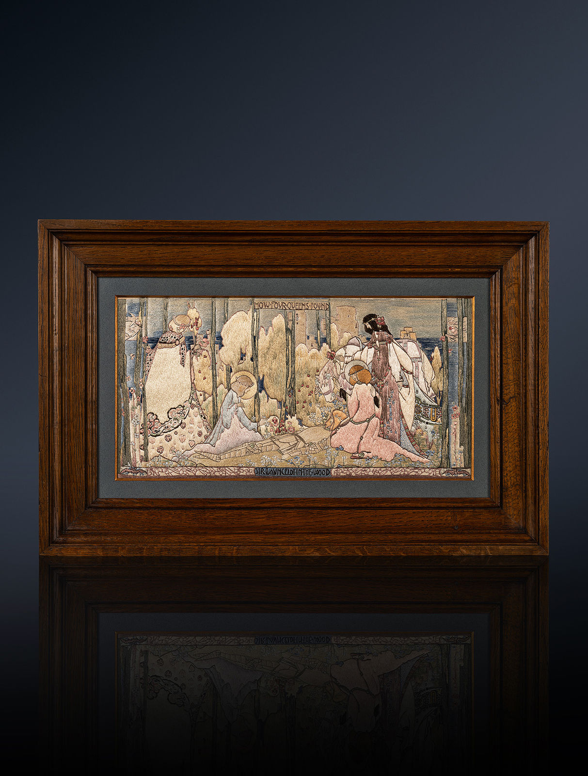 Jessie Marion King & Elise Prioleau, 'How Four Queens found Sir Lancelot in the Wood', 1909-1910