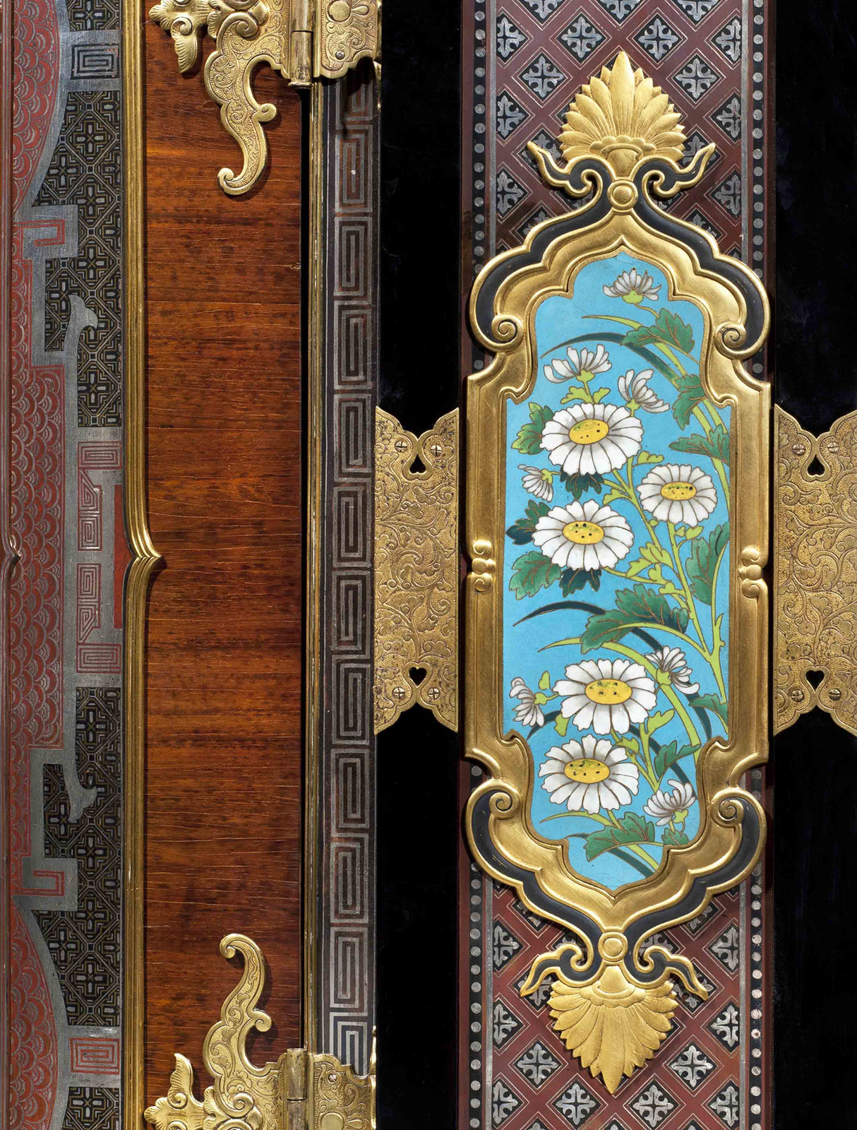 Emile Reiber, Encoignure cabinet-on-stand, 1874 (designed) - 1874-1878 (made)