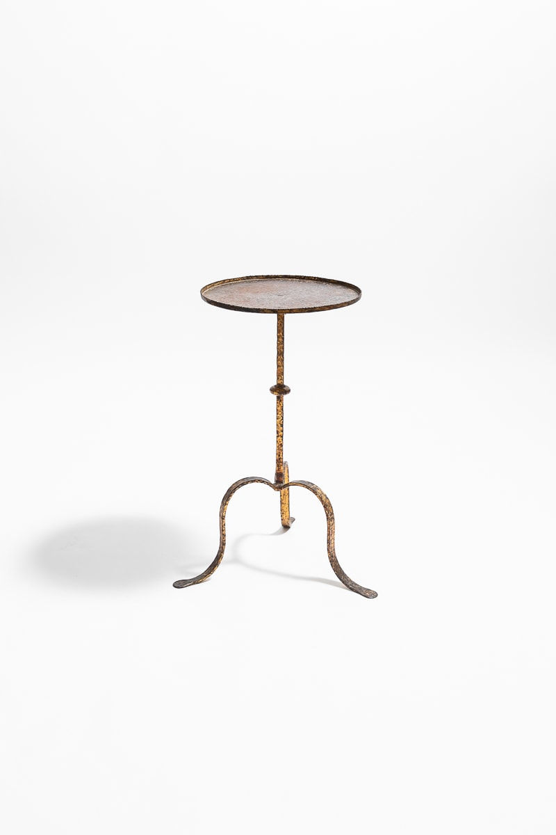 1940s Gilt Iron Martini Table