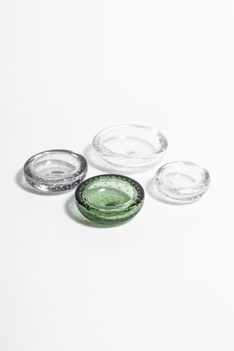 A Collection of Whitefriars Bubble Glass Bowls