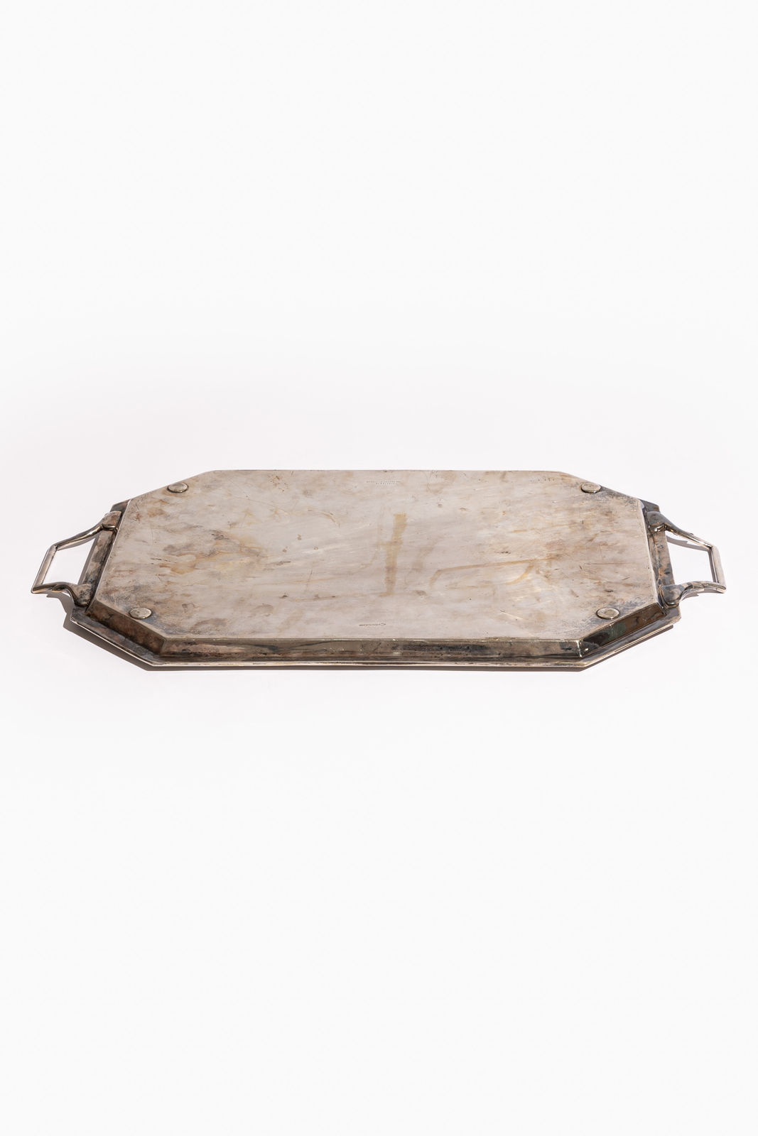 Victorian Silver-Plated Serving Tray by Collis & Co., Circa 1860