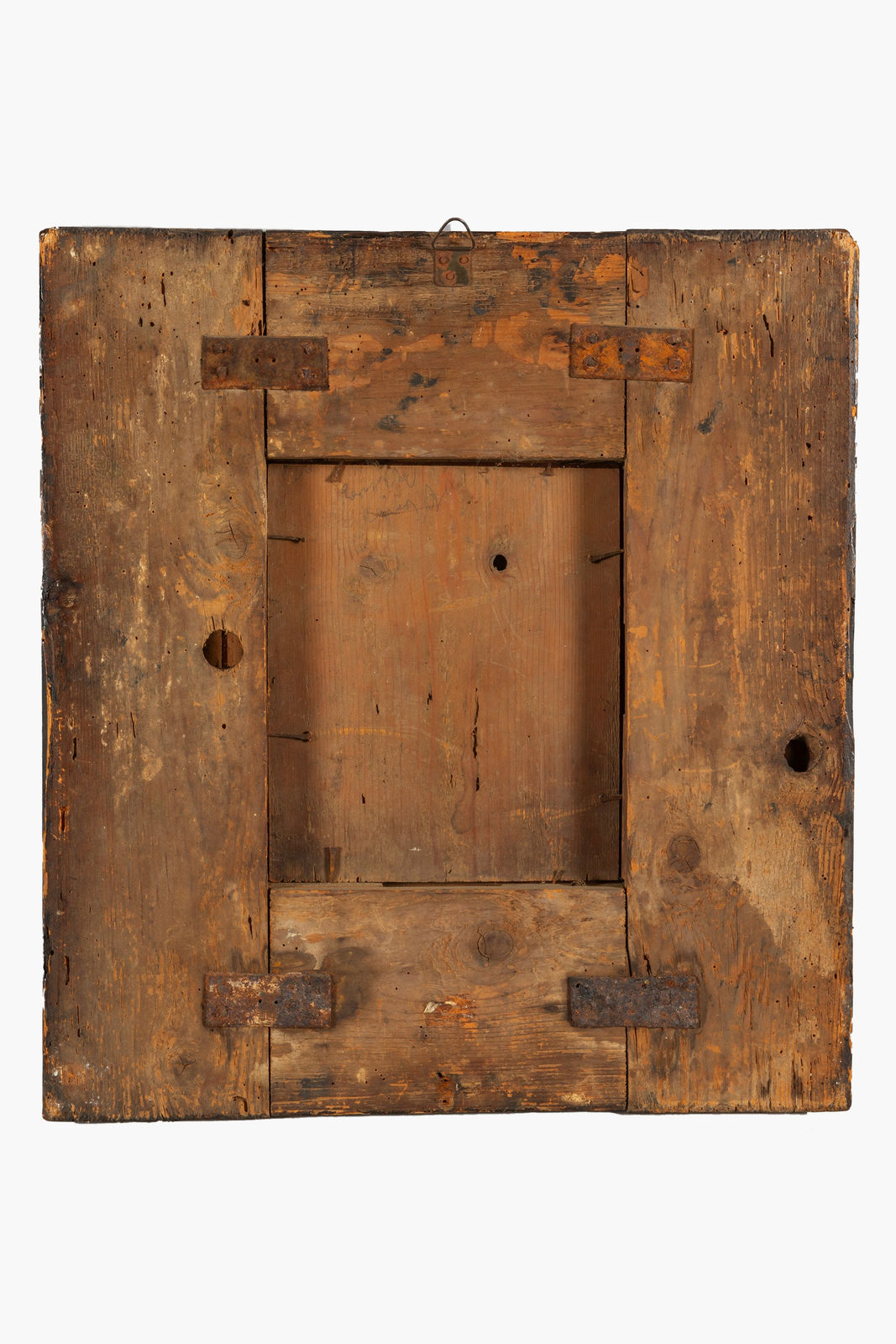 17th Century Italian Ebonised Ripple Framed Mirror