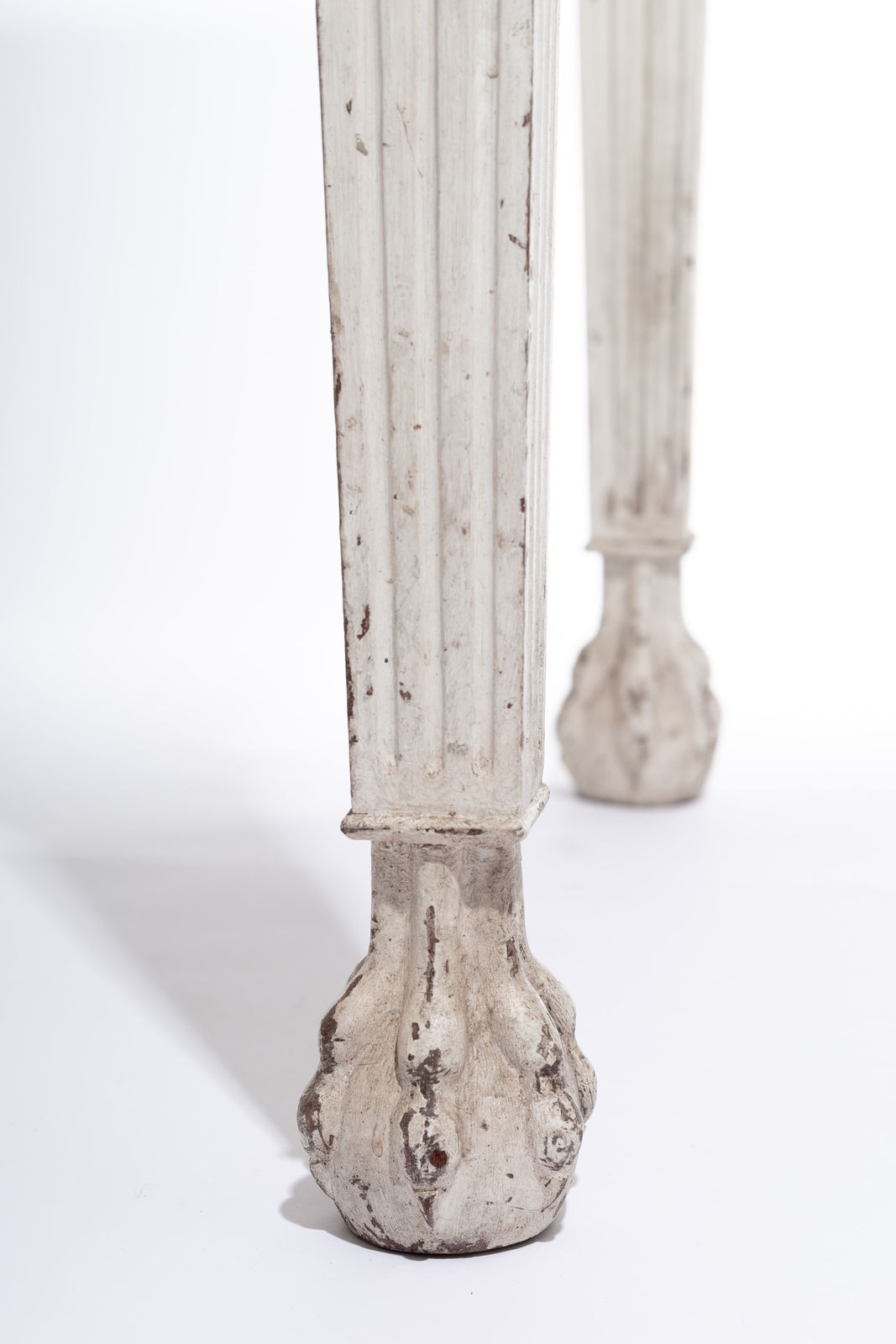 Carved & Painted George II Style Neoclassical Side Table